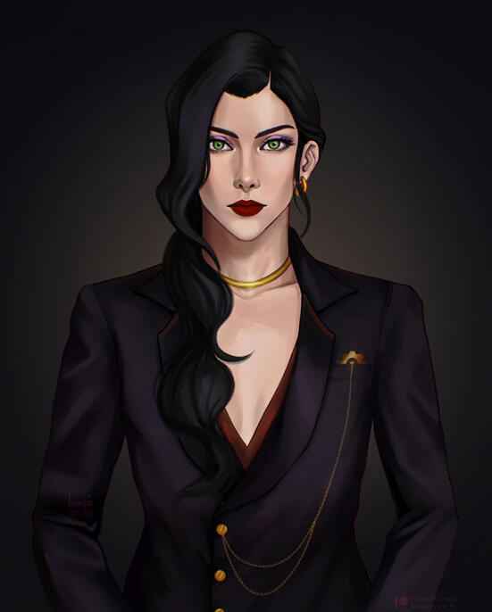 modern asami fanart